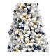 Sapin de Noël pop up LEDs enneigé 180 cm s9