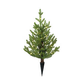 Albero da vaso illuminato 30 microLED 60x40 cm