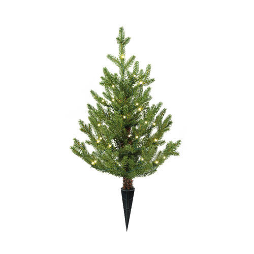Albero da vaso illuminato 30 microLED 60x40 cm 1