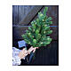 Sapin à planter illuminé 80 LEDs énergie solaire 90x52 cm s1