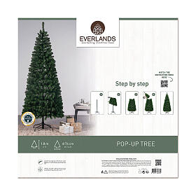 Pop up Christmas tree, green pvc, 70 in