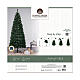 Pop up Christmas tree, green pvc, 70 in s2