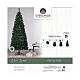 Pop-up Christmas tree, 80 in, green PVC s2