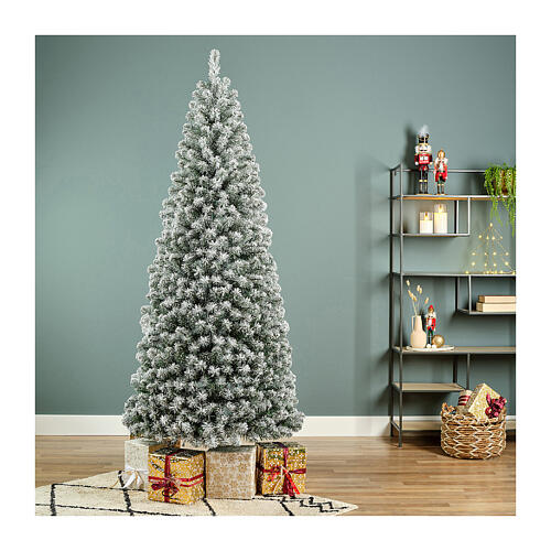 Pop up Christmas tree, 70 in, snowy PVC 1