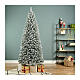 Pop up Christmas tree, 70 in, snowy PVC s1