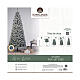 Pop up Christmas tree, 70 in, snowy PVC s2