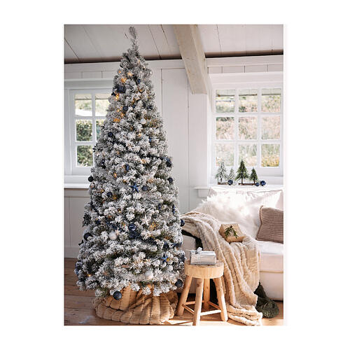 Árbol de Navidad nevado pop up 210 cm 8