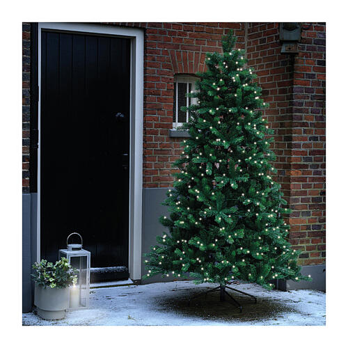Albero di natale Ottawa 430 LED 210 cm con pannello solare 1