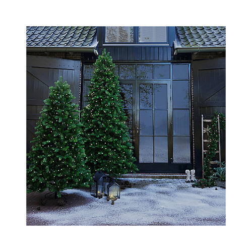 Albero di natale Ottawa 430 LED 210 cm con pannello solare 7