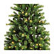Albero di natale Ottawa 430 LED 210 cm con pannello solare s6