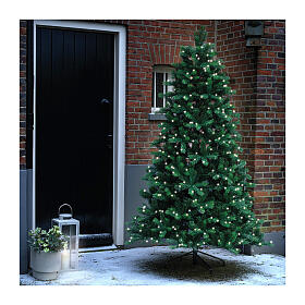 Sapin de Noël Ottowa panneau solaire 850 LEDs 300 cm