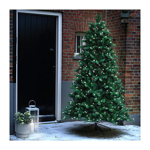 Sapin de Noël Ottowa panneau solaire 850 LEDs 300 cm 1