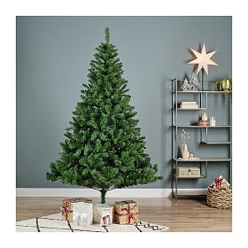 Árbol de Navidad verde 210 cm pvc reciclado