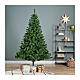 Sapin de Noël vert 210 cm PVC s1