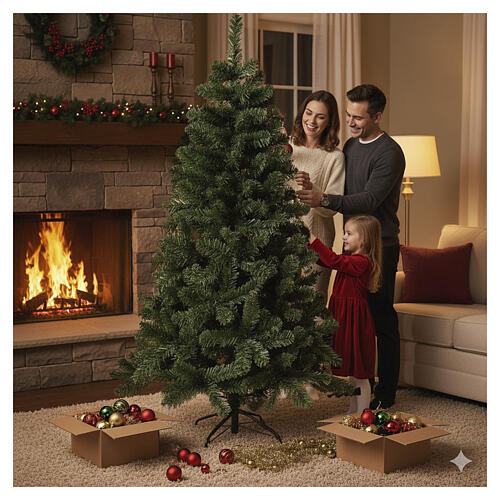 Albero di Natale verde 210 cm pvc riciclato 2