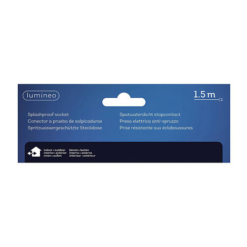 Ciabatta multipresa europea 3 prese esterno 1,5 m  3