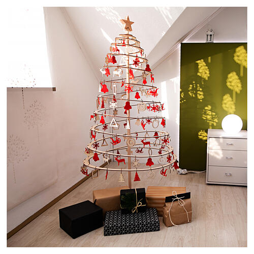 SPIRA Big wooden Christmas tree 235 cm 6