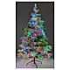 Flocked Christmas tree Pine, 2200 RGB LED lights, 180 cm, poly s4