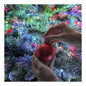 Christmas tree "Pine", 3200 RGB LED lights, 210 cm, flocked poly