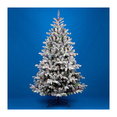 Christmas tree "Pine", 3200 RGB LED lights, 210 cm, flocked poly 1