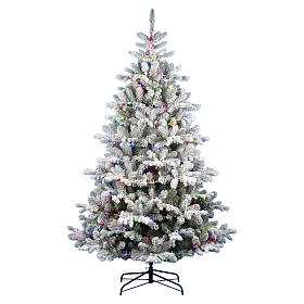 Choinka Pine RGB 210 cm 3200 LED flokowana śniegiem poly