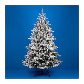 Pine Christmas tree RGB 4400 LED flocked 240 cm poly