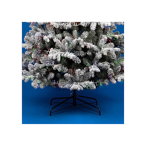 Pine Christmas tree RGB 4400 LED flocked 240 cm poly 3