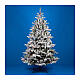 Pine Christmas tree RGB 4400 LED flocked 240 cm poly s1