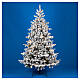 Flocked Winter Woodland Pine Christmas tree, 2200 warm white LEDs, 180 cm, poly s1