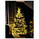 Christmas pine tree WW 180 cm 2200 LED warm white flocked poly light effects s4