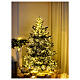 Albero Natale Pine WW 210 cm floccato 3200 LED bianco caldo giochi luce poly s6