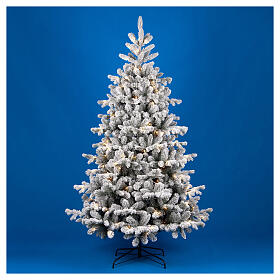 Christmas tree Pine by Winter Woodland, 240 cm, 4400 warm white LEDs with light plays, poly