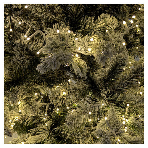 Christmas tree Pine by Winter Woodland, 240 cm, 4400 warm white LEDs with light plays, poly 5