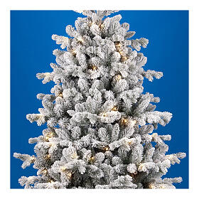 Árbol Navidad Pine WW 240 cm 4400 luces LED blanco cálido juegos luz poly