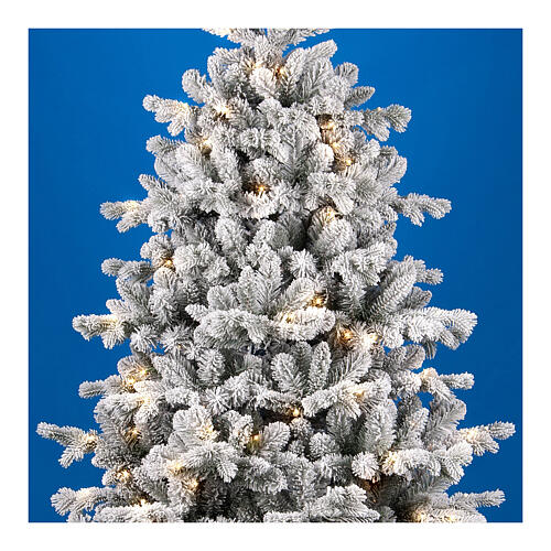 Árbol Navidad Pine WW 240 cm 4400 luces LED blanco cálido juegos luz poly 2