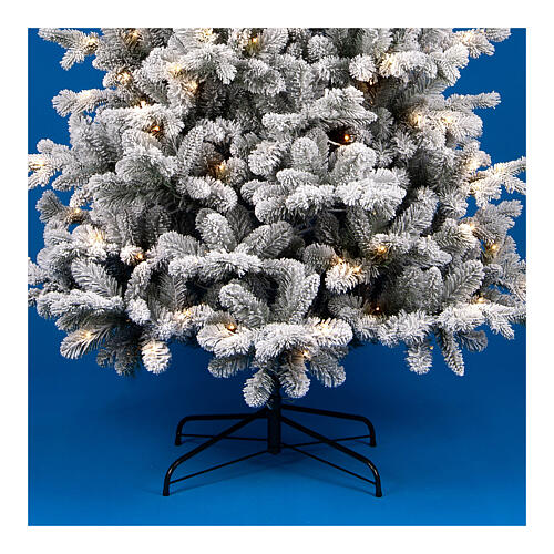 Árbol Navidad Pine WW 240 cm 4400 luces LED blanco cálido juegos luz poly 3