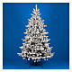 Christmas tree "Pine", flocked poly, 210 cm, 450 warm white LEDs s1