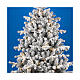 Christmas tree "Pine", flocked poly, 210 cm, 450 warm white LEDs s2