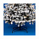 Flocked prelit Christmas tree "Pine", 240 cm, 600 warm white LEDs s3