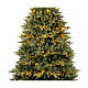 Louvre Christmas tree, green poly, 3200 warm white LEDs, light plays, 210 cm s2