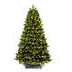 Sapin Noël Green Prelit 500 LEDs blanc chaud 210 cm pommes de pin amovibles poly s1