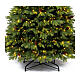 Prelit Christmas tree "Green", 650 warm white LEDs, 240 cm, removable pinecones, poly s3