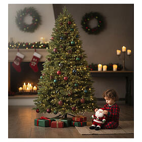 Árbol Navidad Green 210 cm verde piñas que se pueden quitar poly