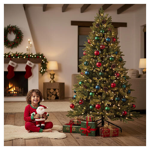 Weihnachtsbaum Green 240 cm, grün, mit abnehmbaren Zapfen, Feel Real 2