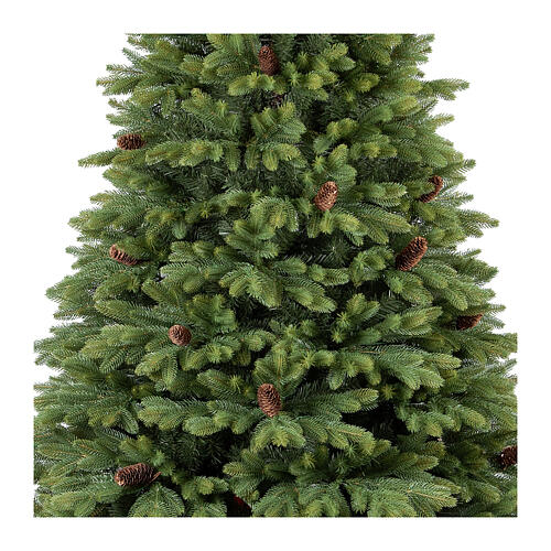 Sapin Noël Green pommes de pin amovibles 240 cm vert poly 2