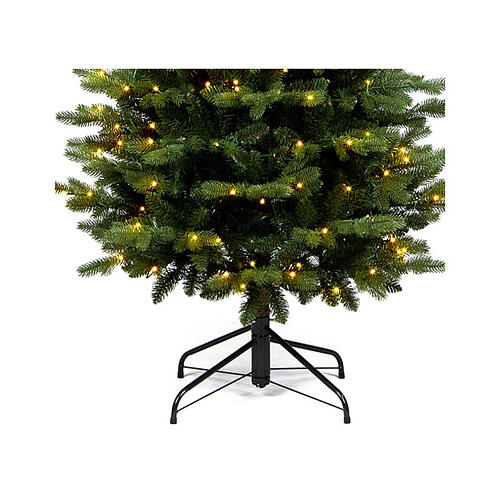 Albero Natale Mississippi 180 cm verde 300 LED bianco caldo poly 3