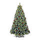 Cherry Christmas tree, 180 cm, snowy finish with pinecones and berries s1