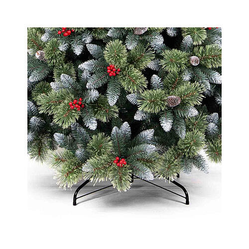 Árbol Navidad Cherry 240 cm nevado bayas piñas PP 3