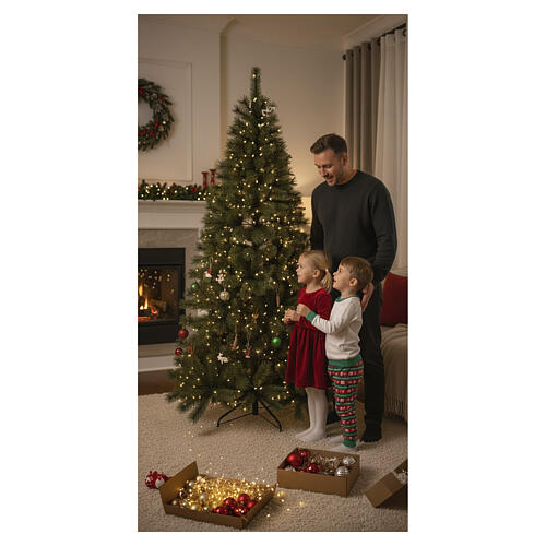 Árbol Navidad Murge verde polipropileno efecto verdadero pino 210 cm 3