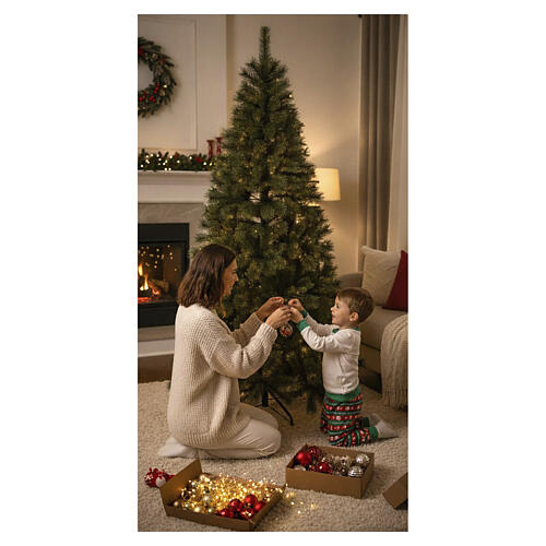 Sapin Noël Murge vert polypropylène effet vrai pin 210 cm 2